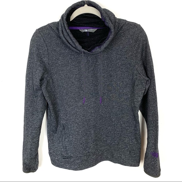 THE NORTH FACE Harmony Park Pullover Gray w/ Purple Size Medium - Picture 1 of 9